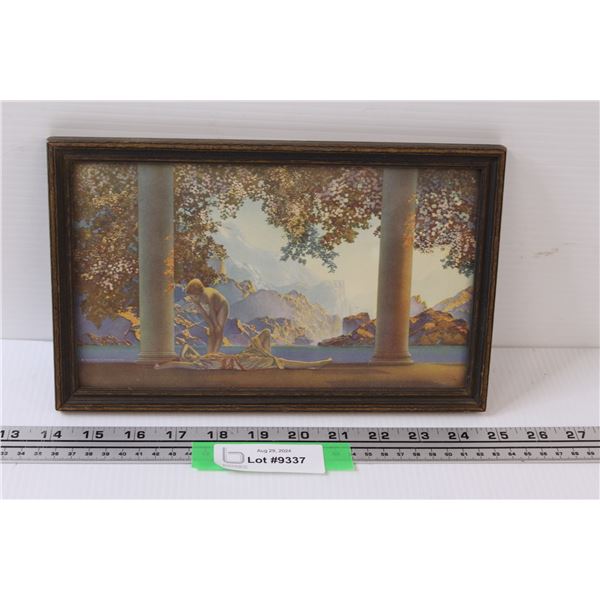 Framed Maxfield Parrish " Daybreak" Print - 10" x 6"