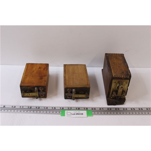 (3) Model T Ford Ignition Coil Batteries - Untested