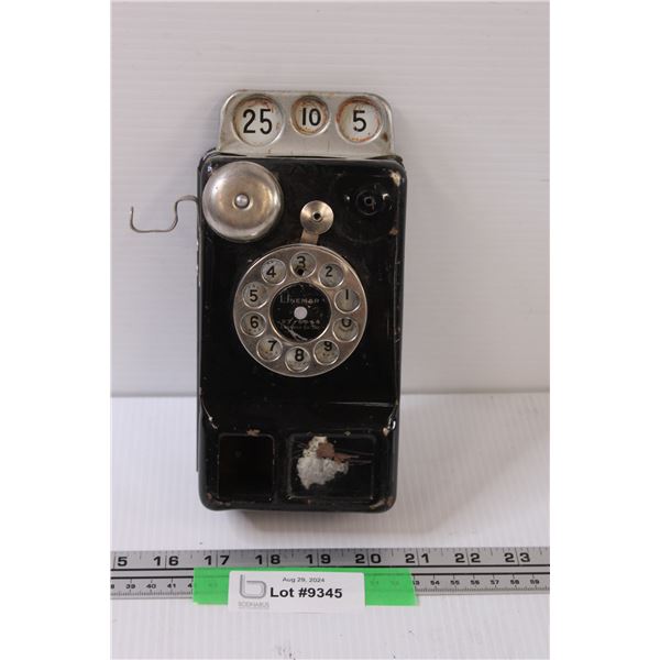 Linemar Toy Telephone - Black - Missing Handset