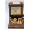 Image 2 : Western Theme Horse Mantle Clock - Electric - 17" x 11" x 5"