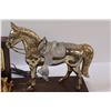Image 3 : Western Theme Horse Mantle Clock - Electric - 17" x 11" x 5"