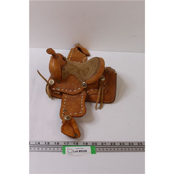 Toy Leather Saddle - 9" Long