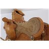 Image 2 : Toy Leather Saddle - 9" Long