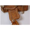 Image 3 : Toy Leather Saddle - 9" Long