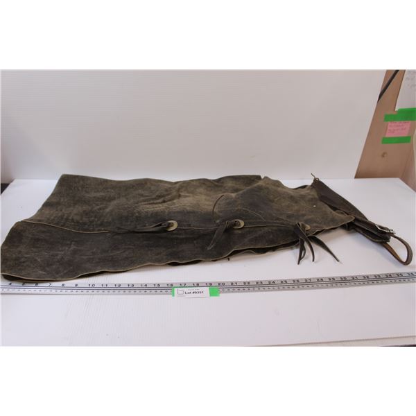 Kid's Leather Cowboy Chaps - 30" Long