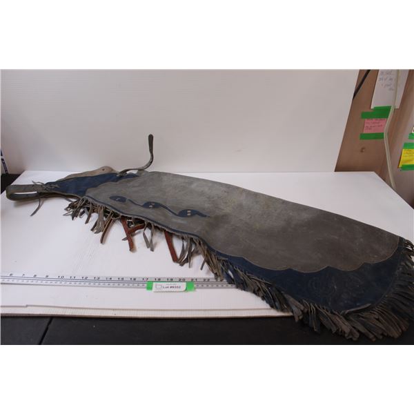 Kid's Leather Cowboy Chaps - 35" Long