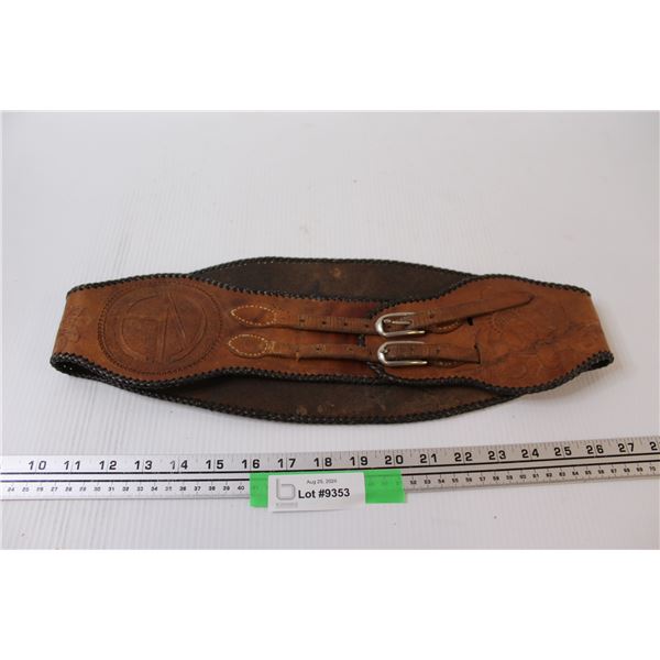Leather Show Belt - 17" Long x 5" Wide