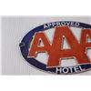 Image 2 : AAA Approved Hotel Metal Sign - 6" x 8.5"
