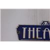 Image 2 : Theater Metal Sign - 3" x 8"