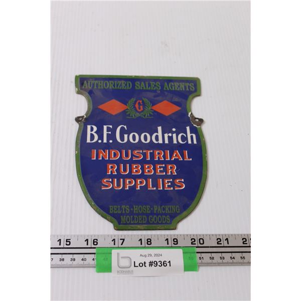 B. F. Goodrich Tire Metal Sign - 5.5" x 8"