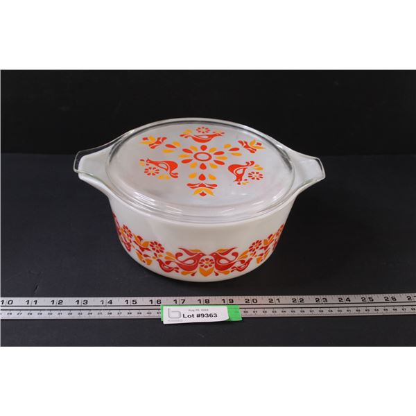 PYREX "Friendship Bird" Casserole Dish w/Lid