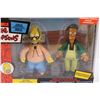 Image 2 : The Simpsons: Grandpa & Apu Figurines Set