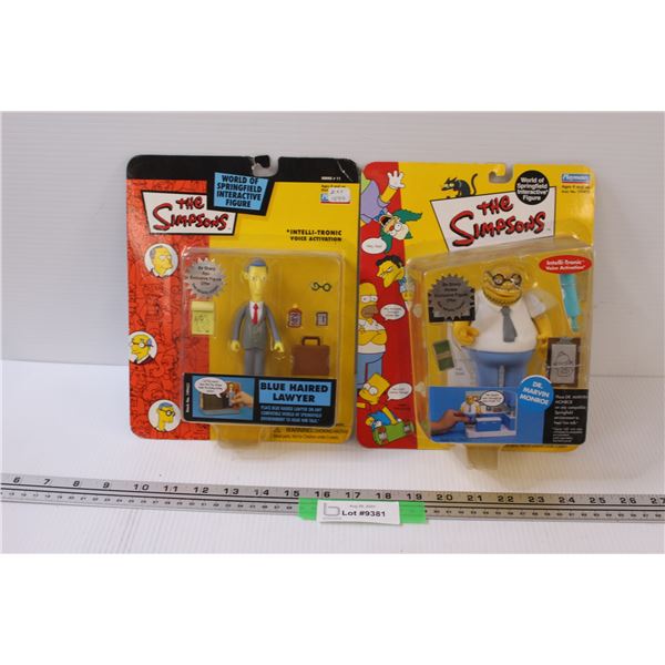 The Simpsons: Blue Haired Lawyer & Dr. Marvin Monroe Figurine Set