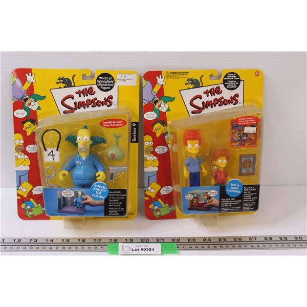 The Simpsons: Busted Krusty The Clown / Rod & Tod Flanders Figurine Set