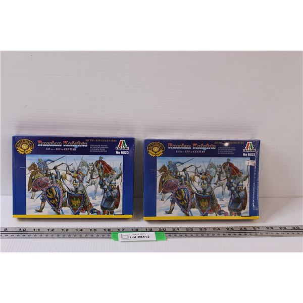 (2) 1:72 Scale Model Soldiers Kits: Russian Knights