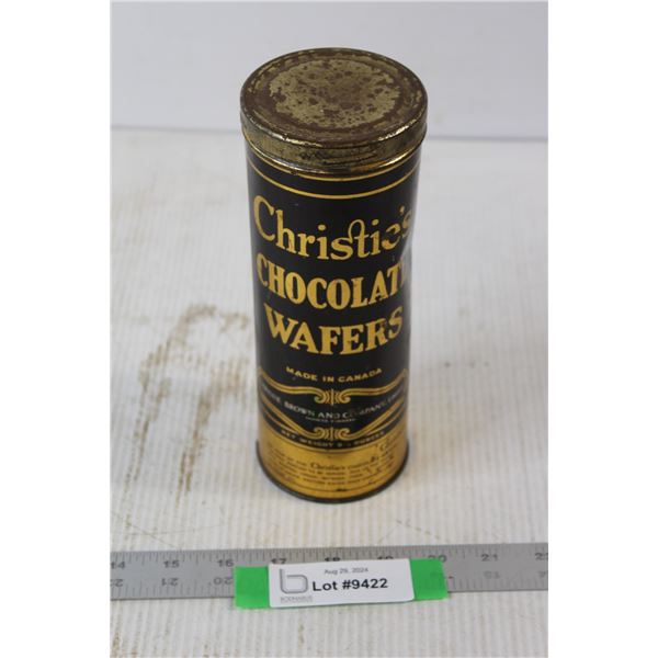Christie's Cookies Chocolate Wafers Tin