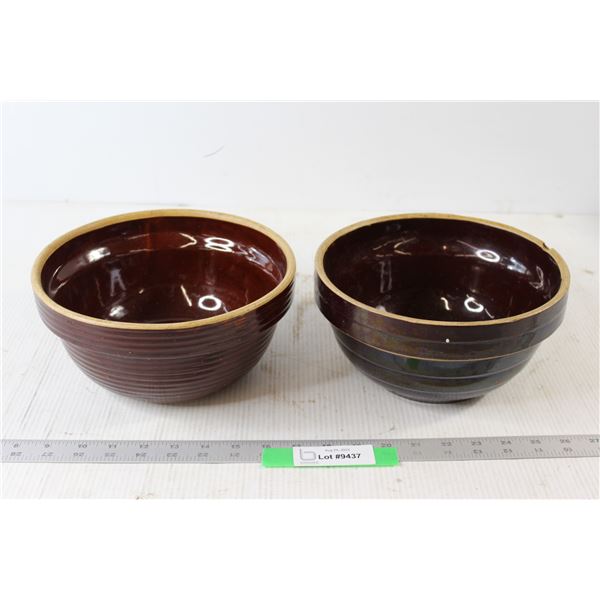 (2) Vintage Mixing Bowls - Some Chipping
