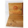 Image 3 : (4) Vintage Wooden Advertising Signs For Apples, Eggs With Care Box