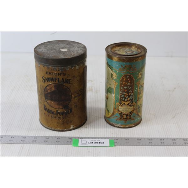 Java and Mocha Coffee Packed by Codville and Co, Eaton's Snowflake Baking Powder