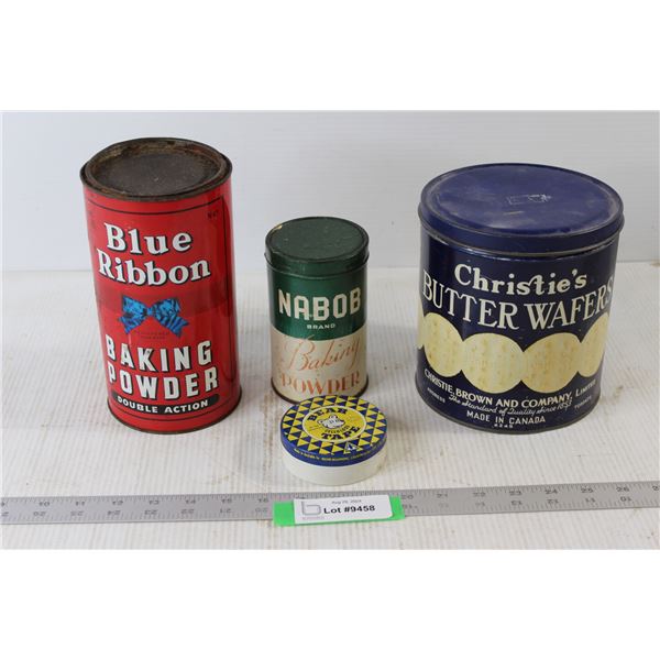 Bear Cellulose Tape, Blue Ribbon Baking Powder Double Action, Nabob Brand Baking Powder, Christie's 