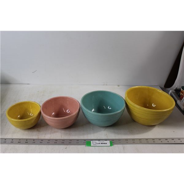 McCoy Pottery Various Sized Vintage Mixing Bowls - Some Crazing