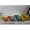 McCoy Pottery Various Sized Vintage Mixing Bowls - Some Crazing