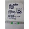 Image 1 : All Game Non-toxic Shot Zone Metal Sign