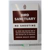 Image 1 : Bird Sanctuary No Shooting Metal Sign