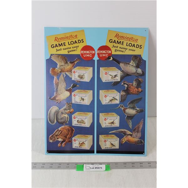 Bullets to Match the Game Metal Sign