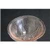 Image 3 : Pink Depression Glass Poinsettia Custard Glass (Small Chip) and Royal Lace Sherbert Glass