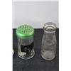 Image 3 : Big Shaker, (2) Assorted Sugar Pourers, Small Glass Milk Jug