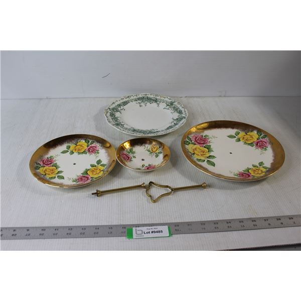 Falcon Ware Multiple Layer Tray Stand (Incomplete), Beatrice Plate