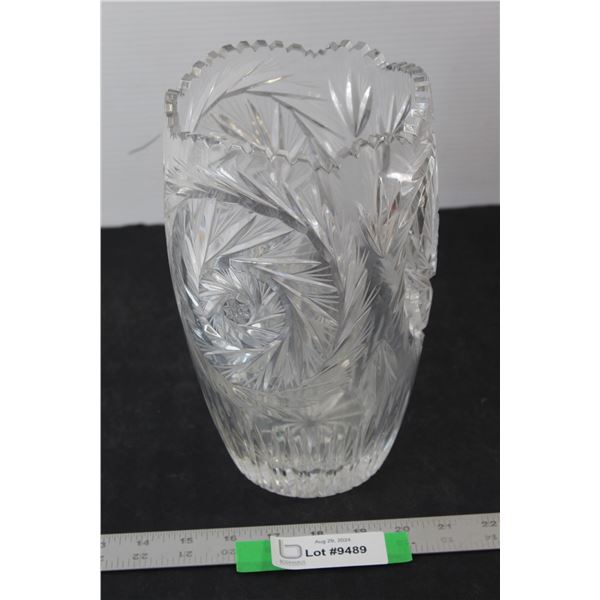 Patterned Glass Vase