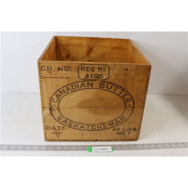Canadian Butter Saskatchewan Wooden Crate