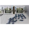Image 3 : (2) American Civil War Union Coloured Infantry 16 Plastic Figurines 1/32, American Revolution Americ