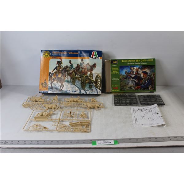 French Howitzer "Gribeauval" Napoleonic Wars 1/32 Scale 54mm 37 Parts, French German War (1870-1871)