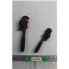 (2) Pipe Wrenches - Rusty - Pexto