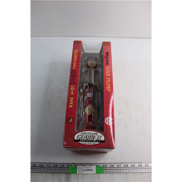 Wayne Heavy Die Cast Metal Coin Bank with Lever Auction Coin Drop