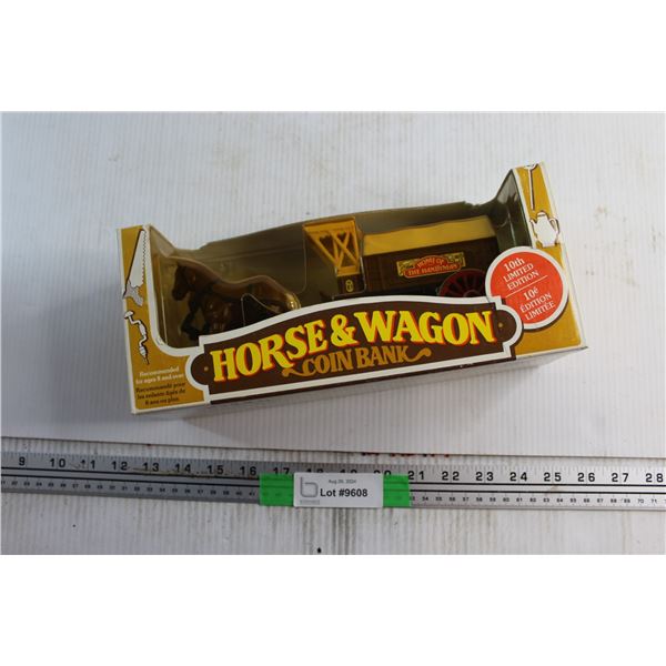Home Limited Edition Horse & Wagon Coin Bank