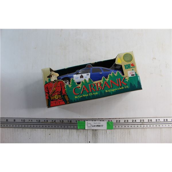 RCMP Country Die Cast Metal 1/21 Scale Car Bank
