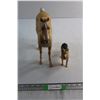 Johnny West Plastic Horse and Dog