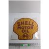 Shell Motor Oil Sign 17'' x 16''