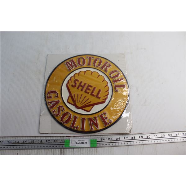 Shell Motor Oil Sign 12''