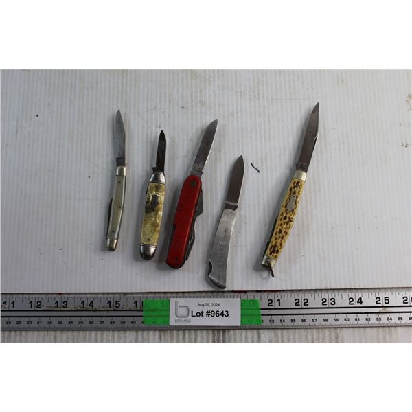(5) Foldable Pocket Knives