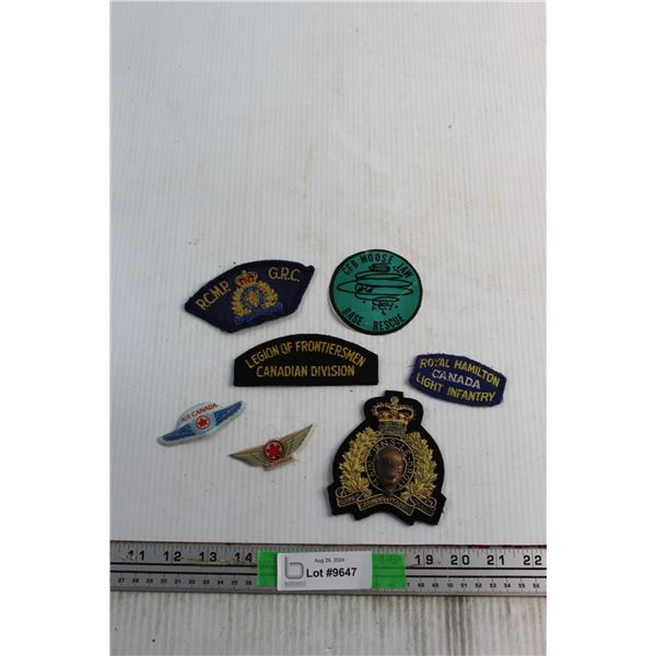 (7) Assorted Air Canada and RCMP Patches
