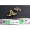 (2) Canadian Armed Forces WWII Military Badges