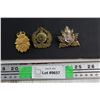 (3) Canadian Armed Forces WWII Military Badges