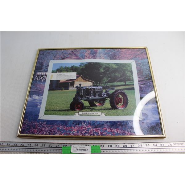 1936 Farmall F-30 Tractor Framed Print - 20'' x 16''