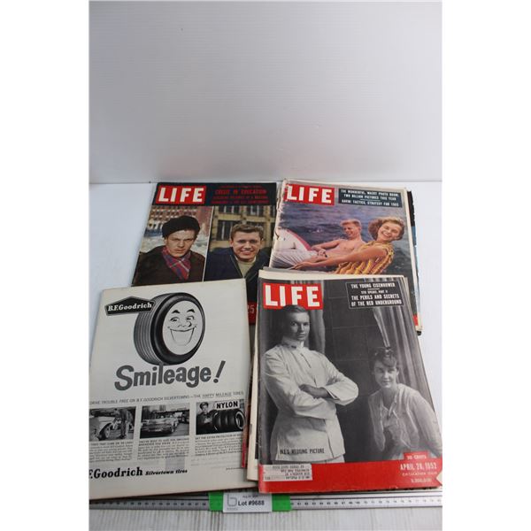 (4) Vintage LIFE Magazines