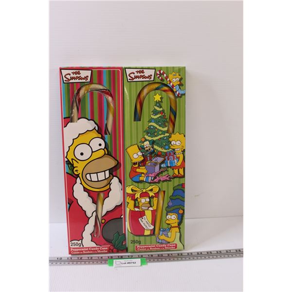 (2) Simpsons Extra Large Candy Canes
